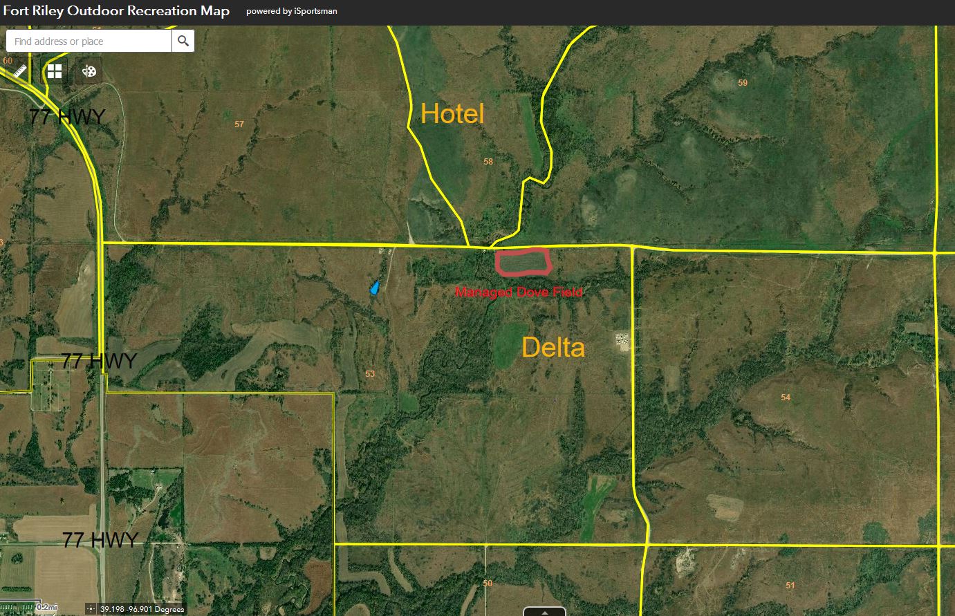 Fort Riley Grid Map